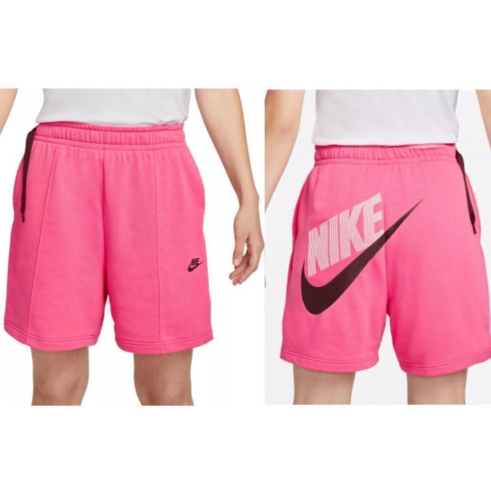Nike Sportswear Women's High Rise Fleece Dance Shorts DV0334-684 Pinksicle